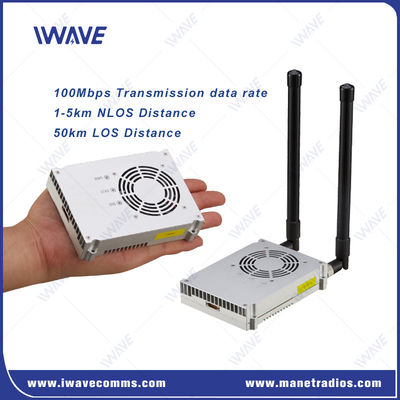 566-678Mhz 1420-1530Mhz Unmanned System IP MESH Video Transmission 100Mbps