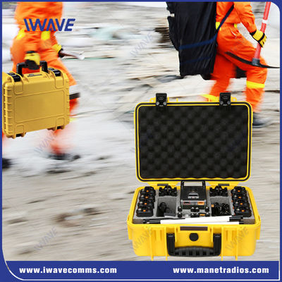 AdHoc Six Channels Portable Radio Repeater Long Range LOS / NLOS Communication